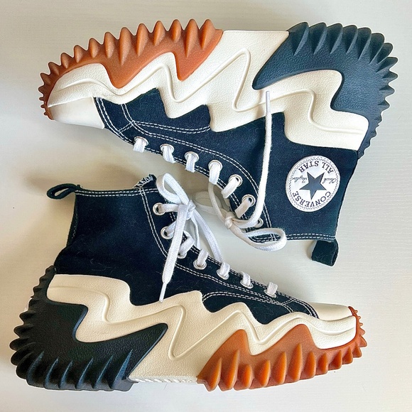 Converse Run Star Motion CX High Top Platform | Black & White | Women’s 7.5 - Picture 4 of 7